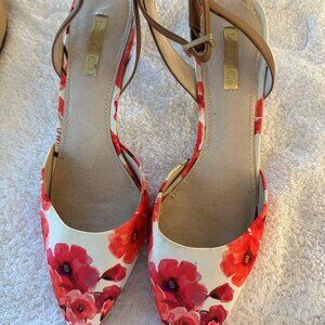 Louise et Cie Floral Strap Heels